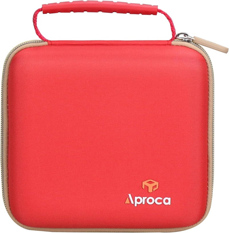 Aproca حافظة متوافقة مع طابعة الملصقات الحرارية NIIMBOT B21، حقيبة تخزين محمولة للإكسسوارات - أحمر (حافظة فقط) - Image 5